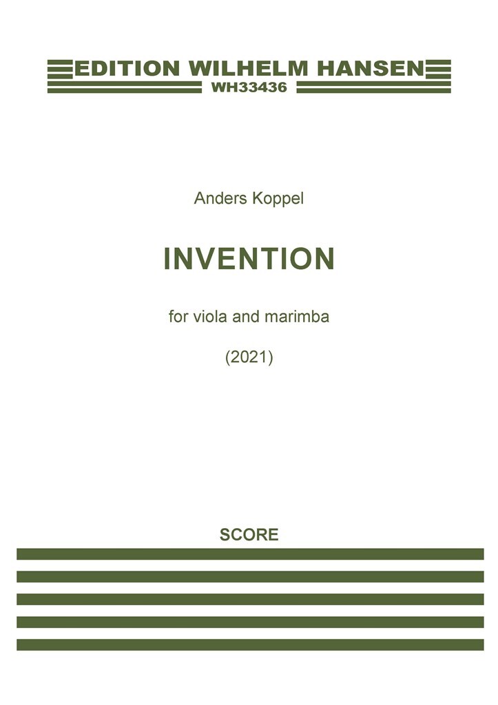 Invention For Viola And Marimba (KOPPEL ANDERS)
