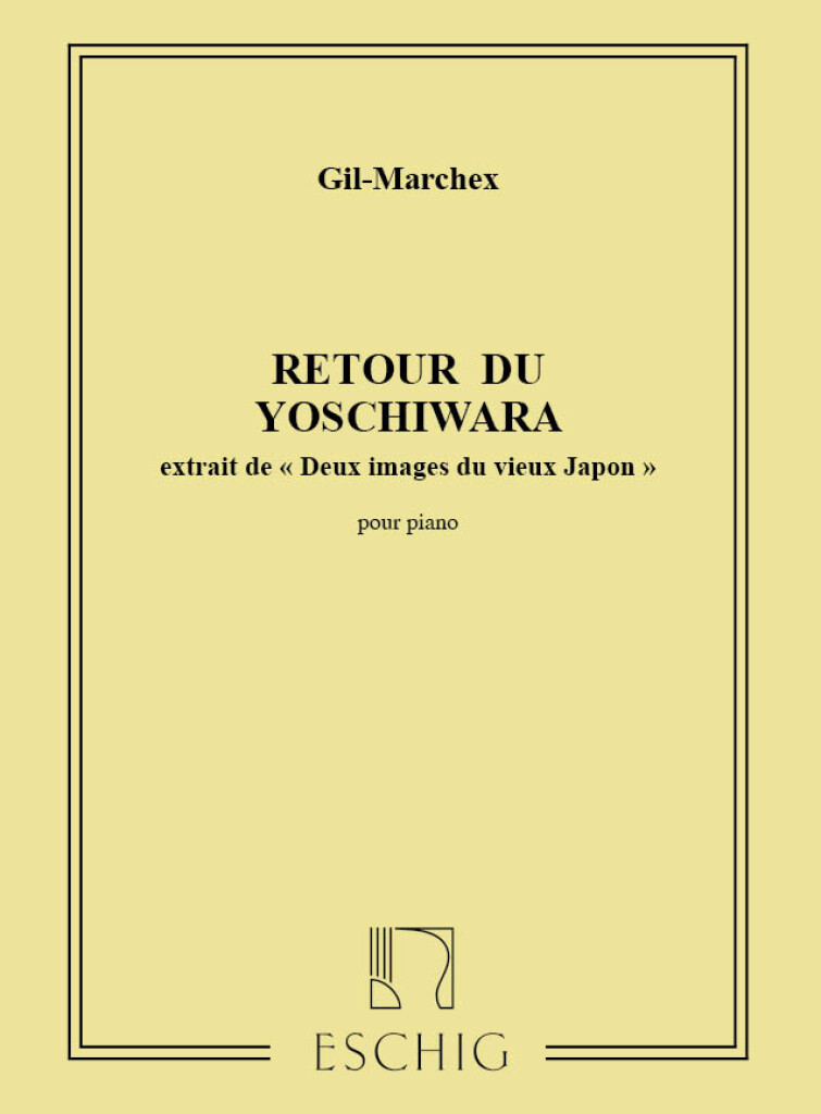 Marchex 2 Images Du Vieux Japon Retour Du Yoshiwara Piano