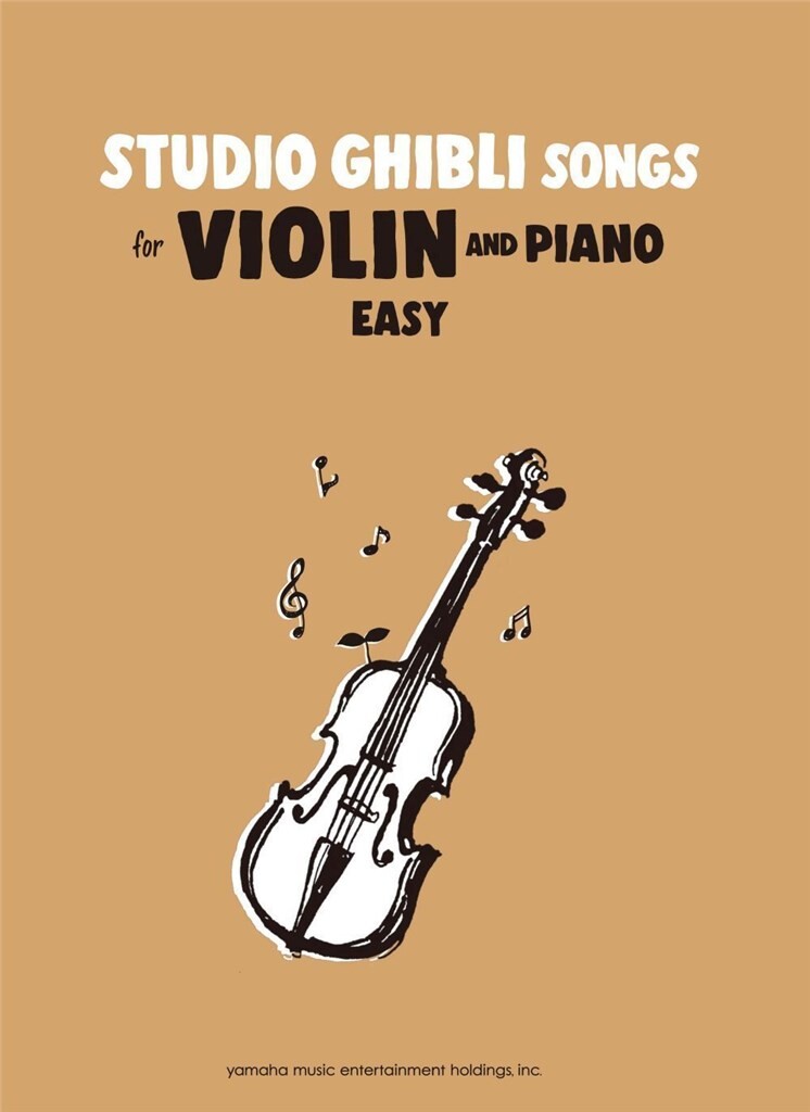STUDIO GHIBLI SONGS FOR VIOLIN AND PIANO EASY (HISAISHI JOE)