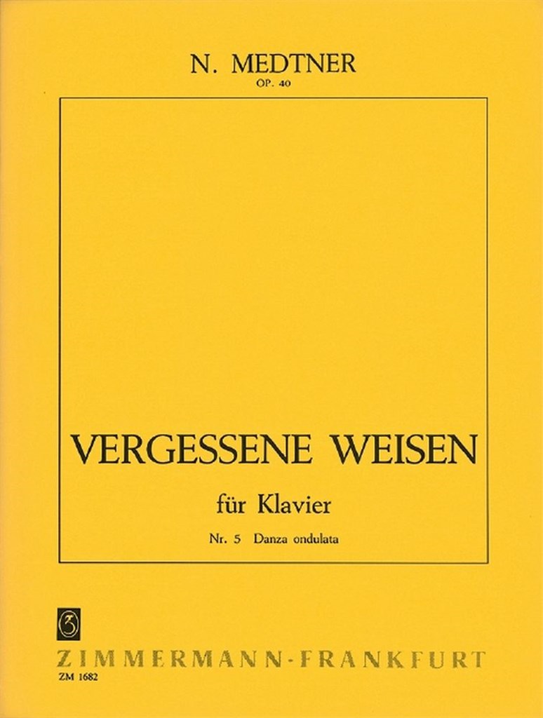 Motifs Oubliés Op. 40 #4 Pour Piano