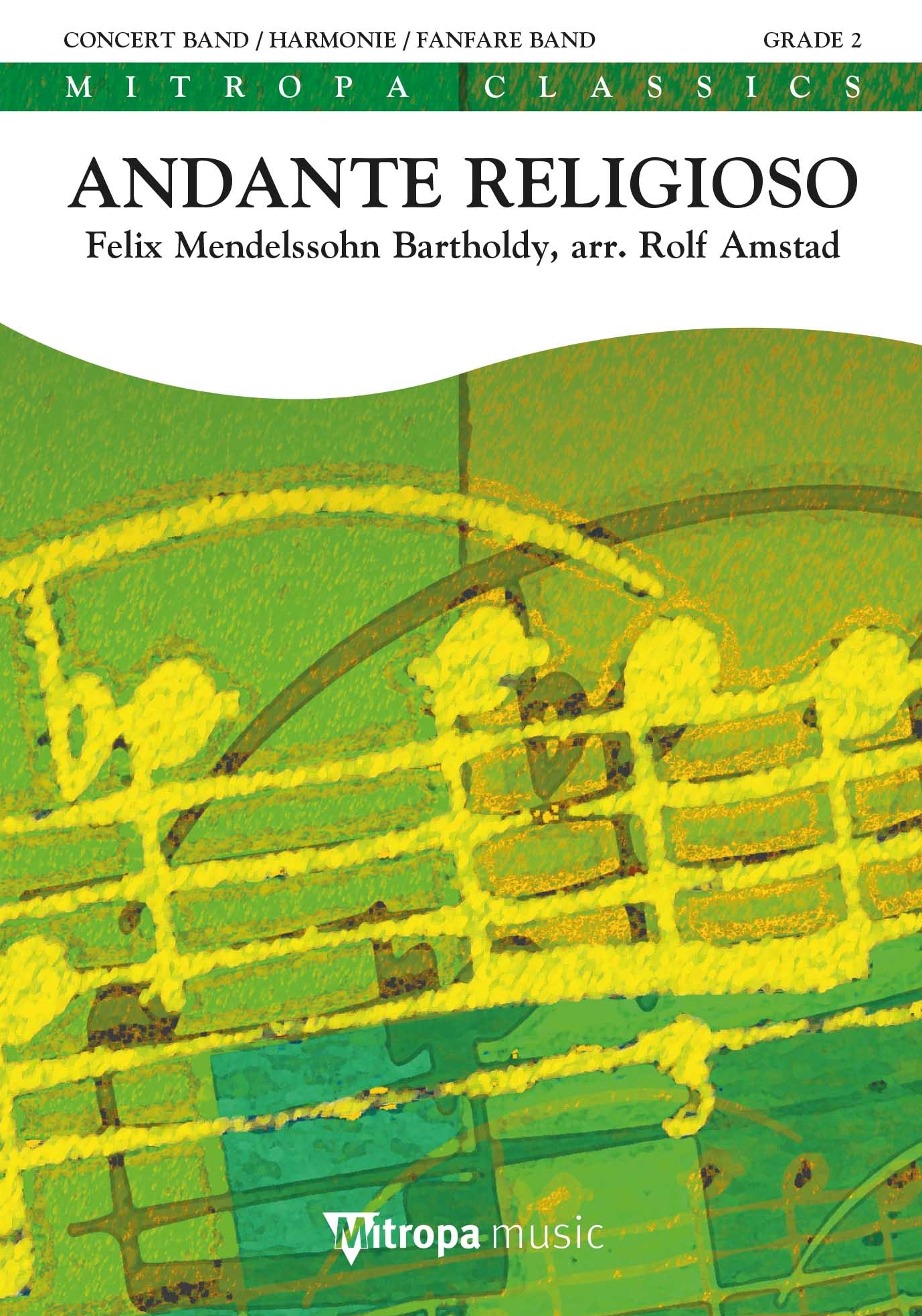 Felix Mendelssohn Bartholdy: Andante Religioso: Concert Band: Score & Parts