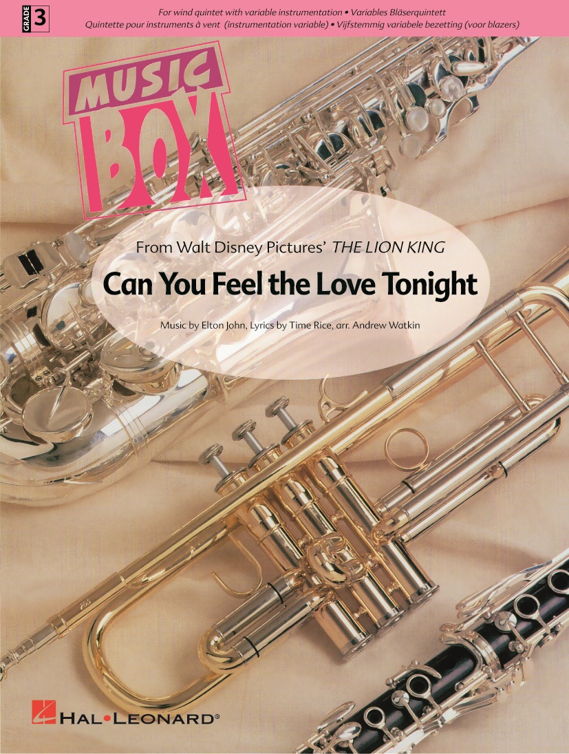Elton John: Can You Feel the Love Tonight: Wind Ensemble: Score & Parts