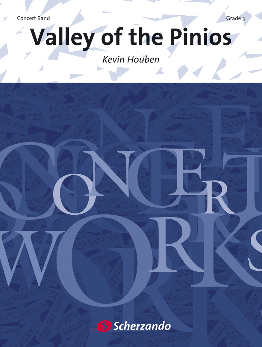 Kevin Houben: Valley of the Pinios: Concert Band: Score & Parts