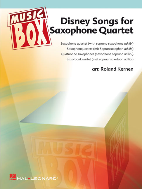 Disney Songs For Saxophone Quartet: Saxophone Ensemble: Score & Parts
