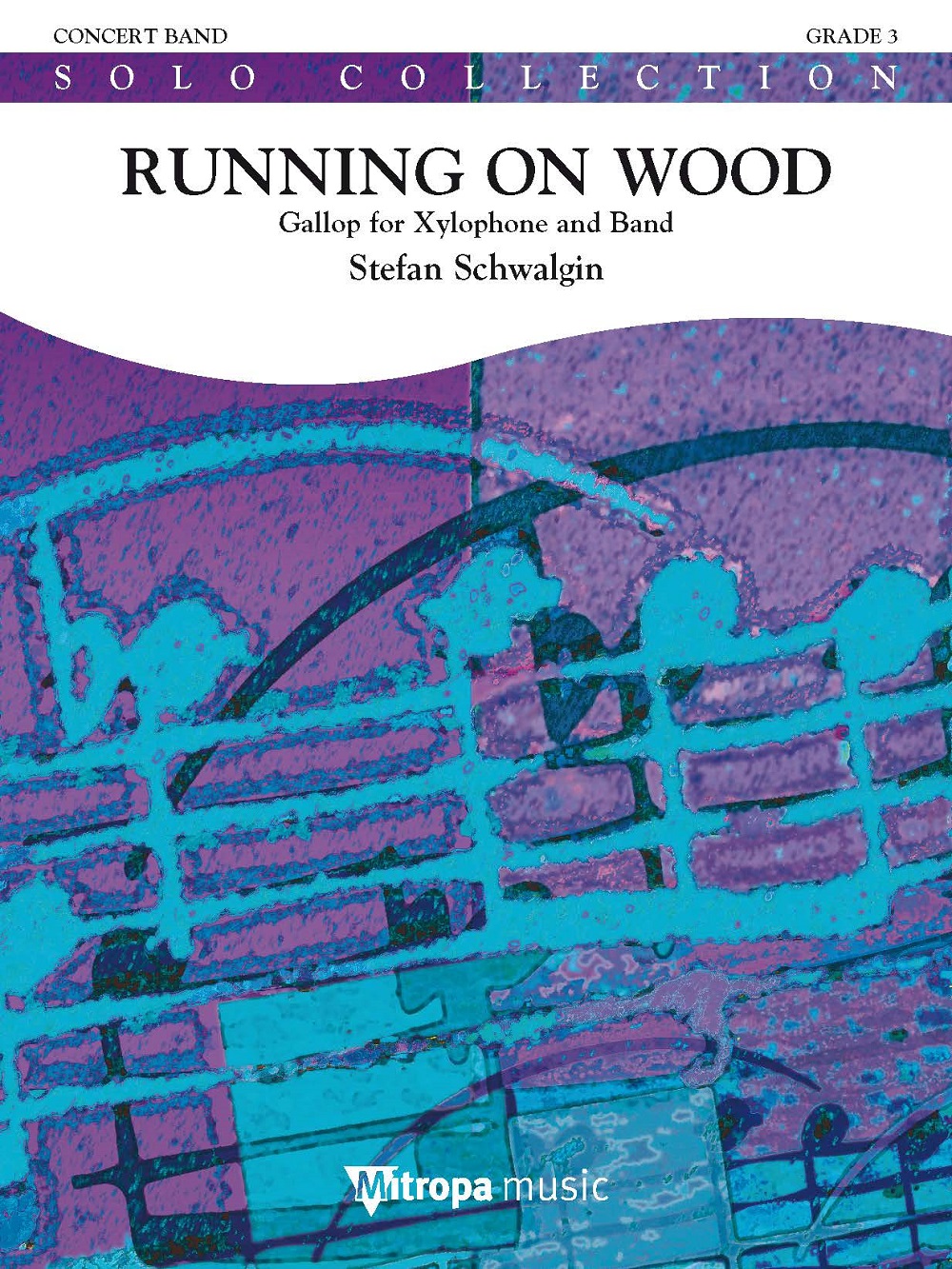 Stefan Schwalgin: Running on Wood: Concert Band: Score & Parts