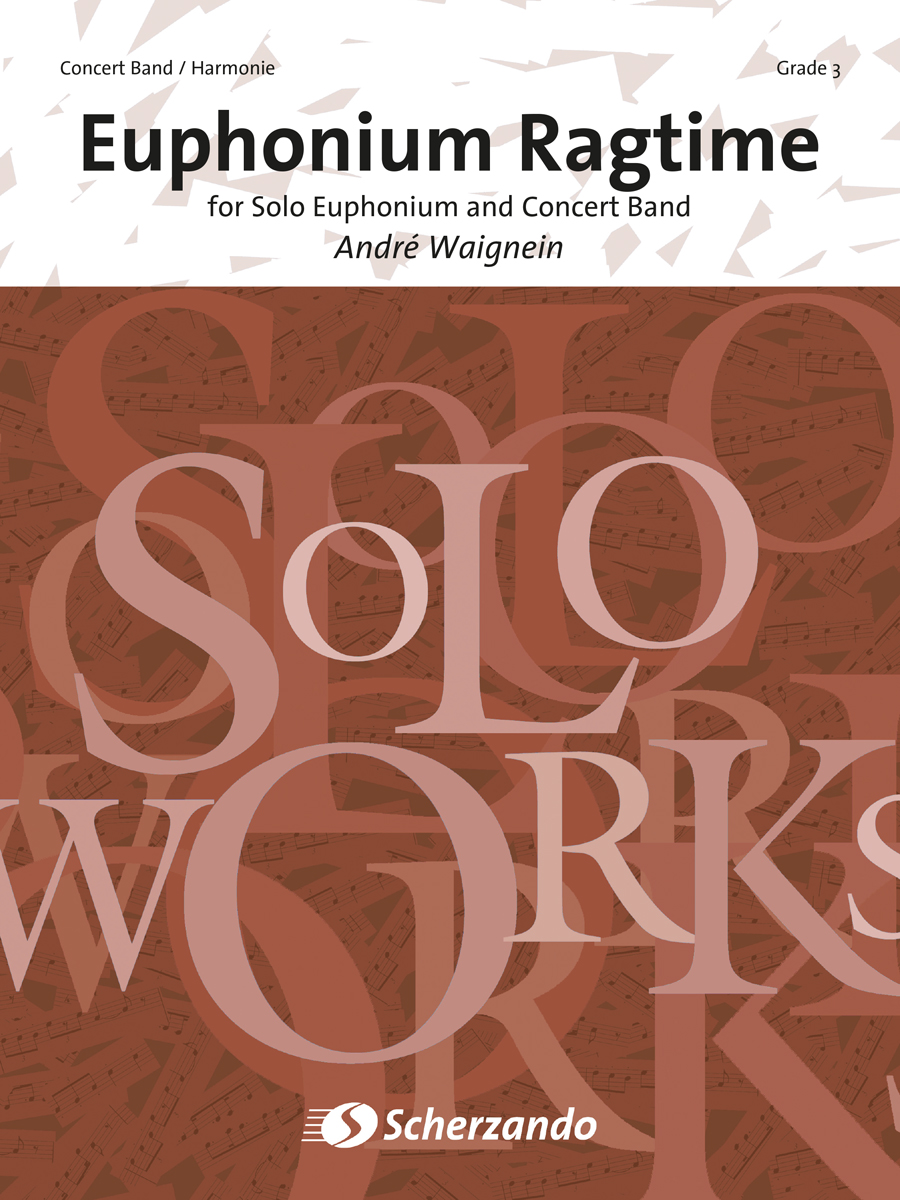 André Waignein: Euphonium Ragtime: Concert Band: Score & Parts