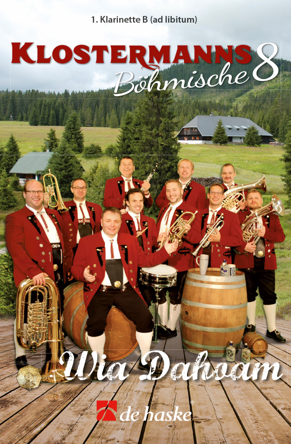 Michael Klostermann: Klostermanns Böhmische 8 - Wia Dahoam (Klar.1): Brass Band: