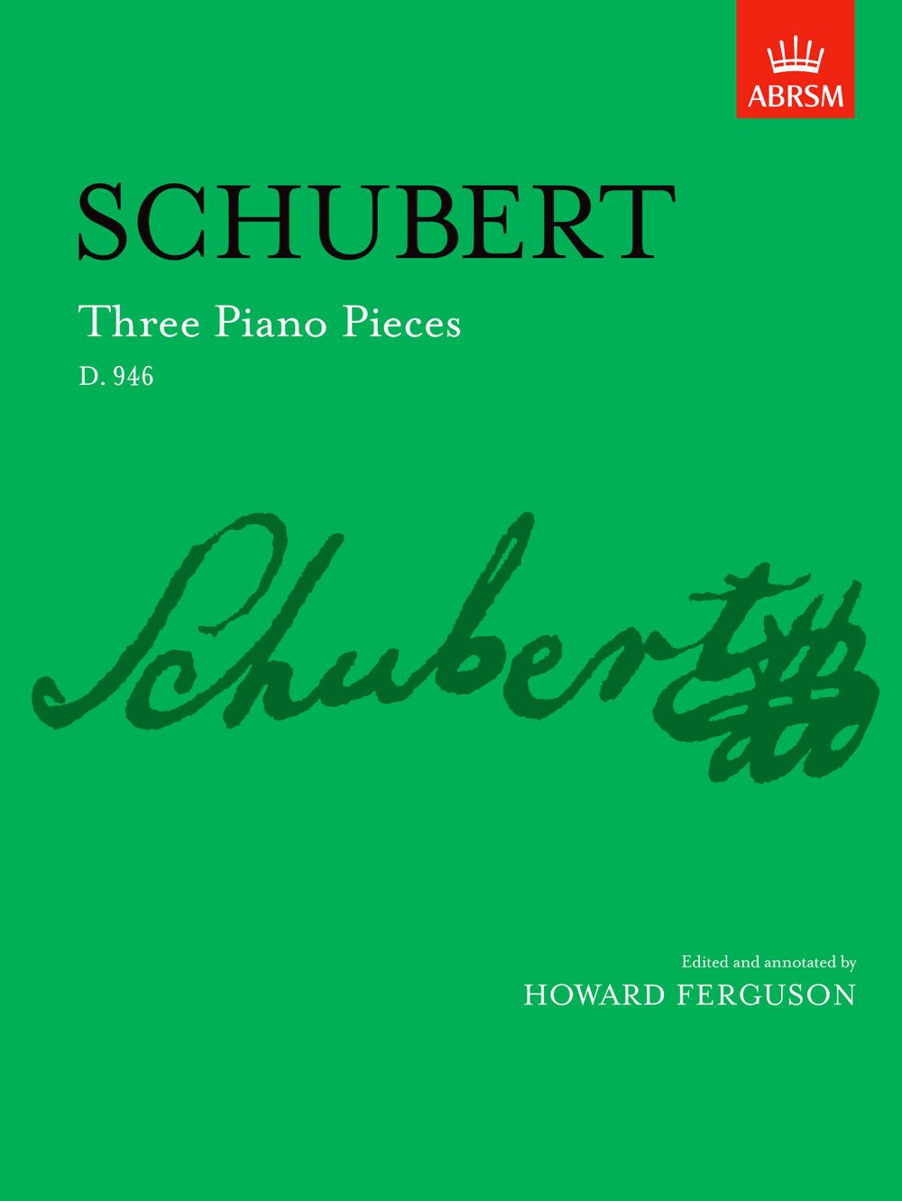 Franz Schubert: Three Piano Pieces: Piano: Instrumental Album