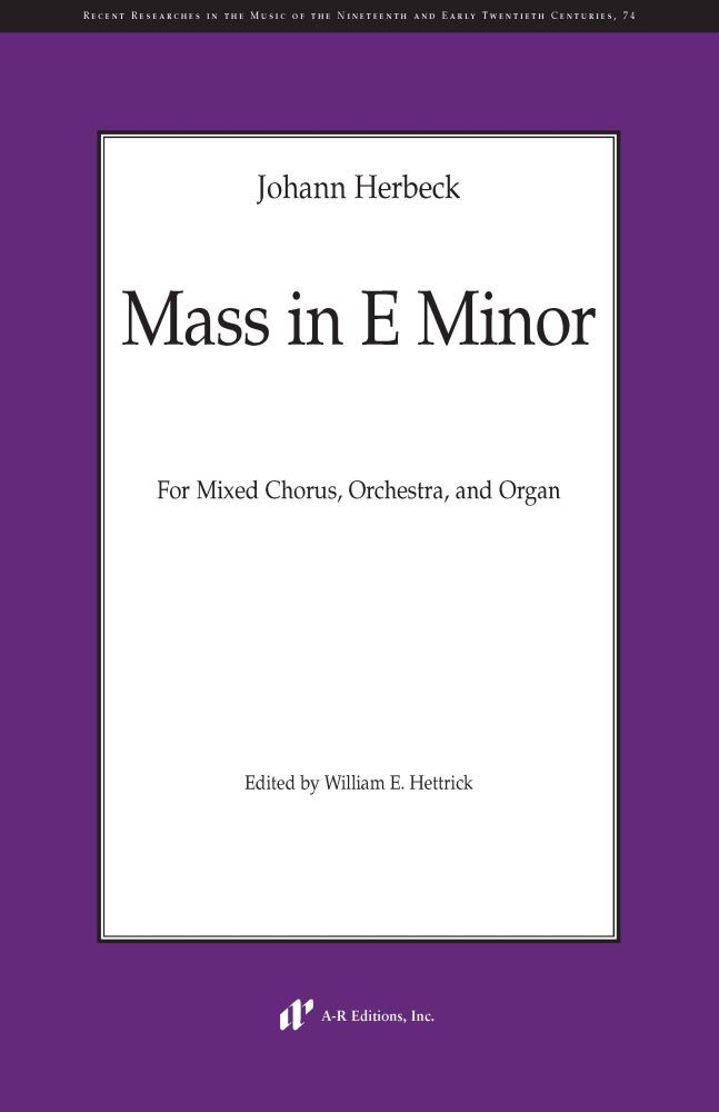 Johann Herbeck: Mass In E Minor: Mixed Choir: Full Score