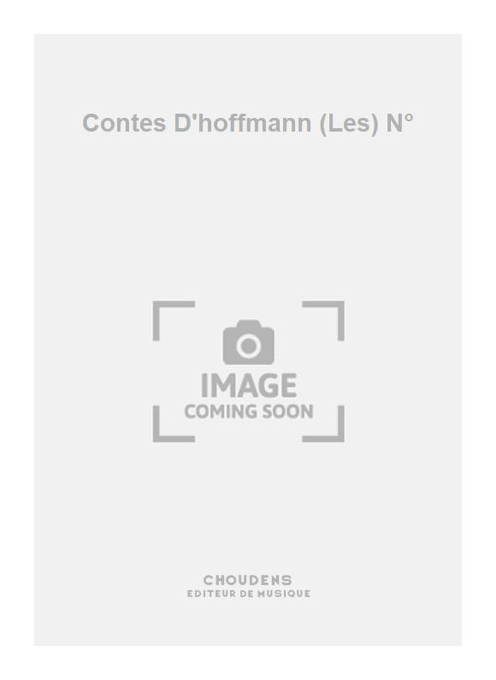 Jacques Offenbach: Contes D'hoffmann (Les) N
