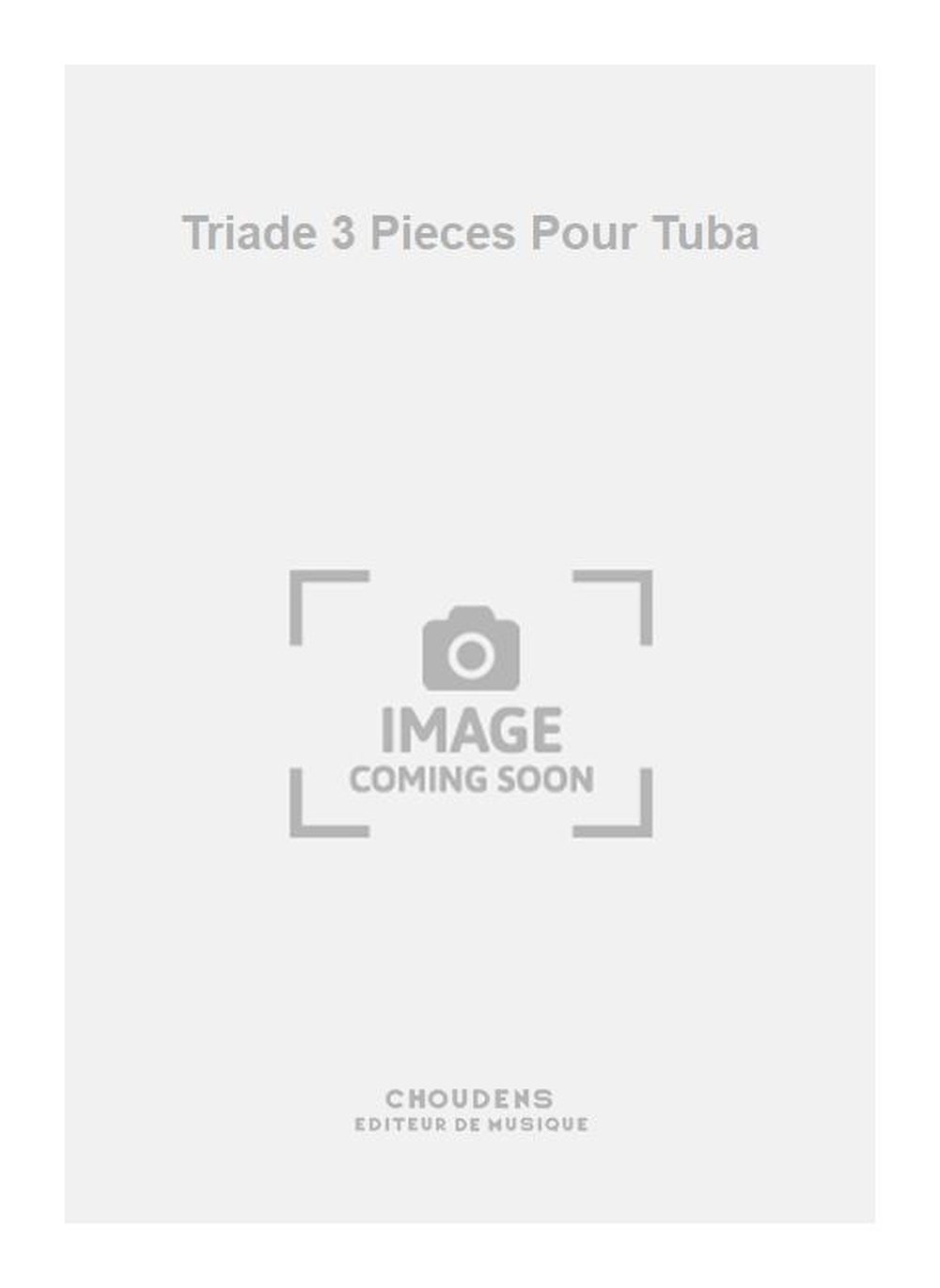 Holstein: Triade 3 Pieces Pour Tuba