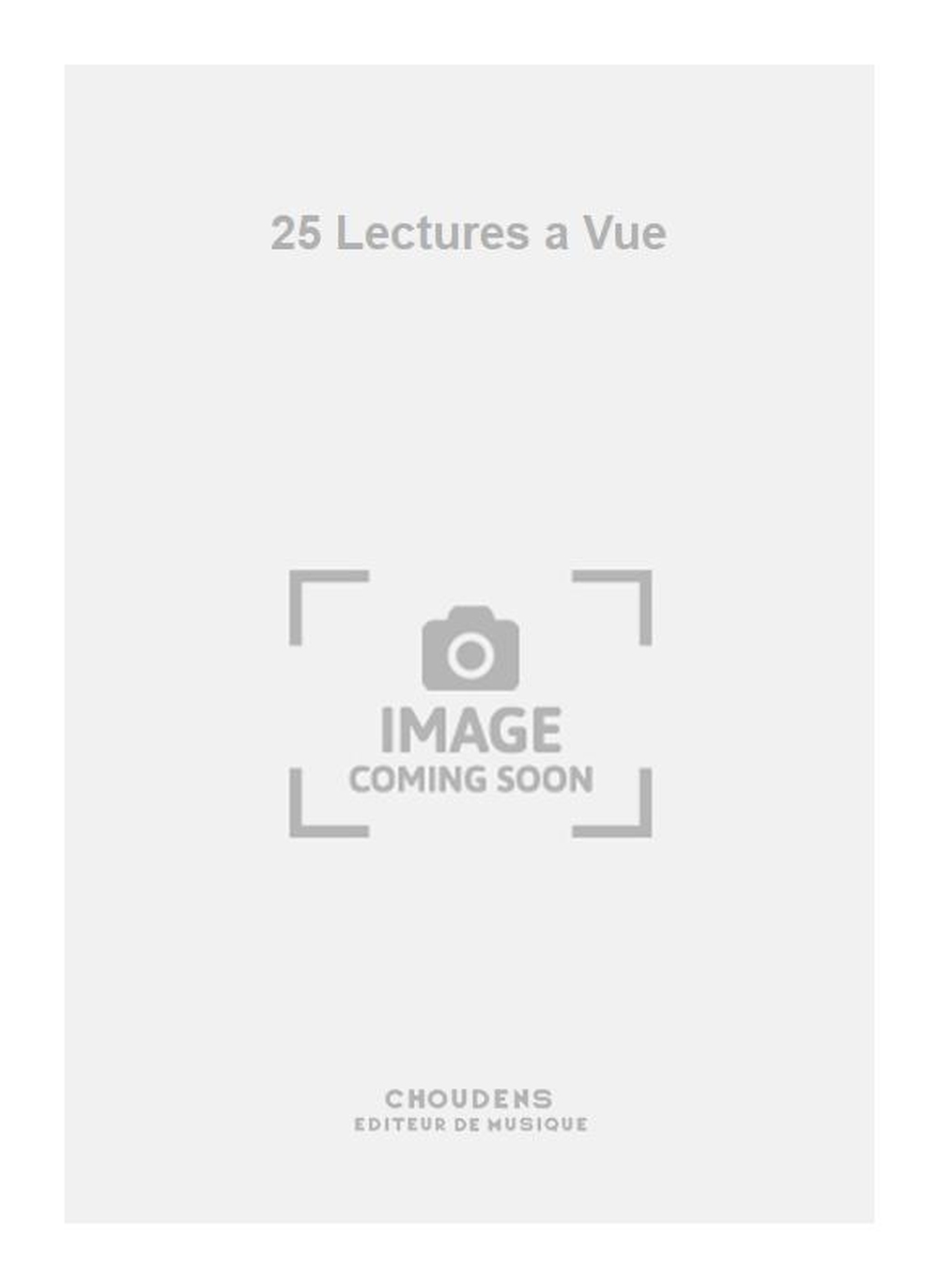 Franceries: 25 Lectures a Vue