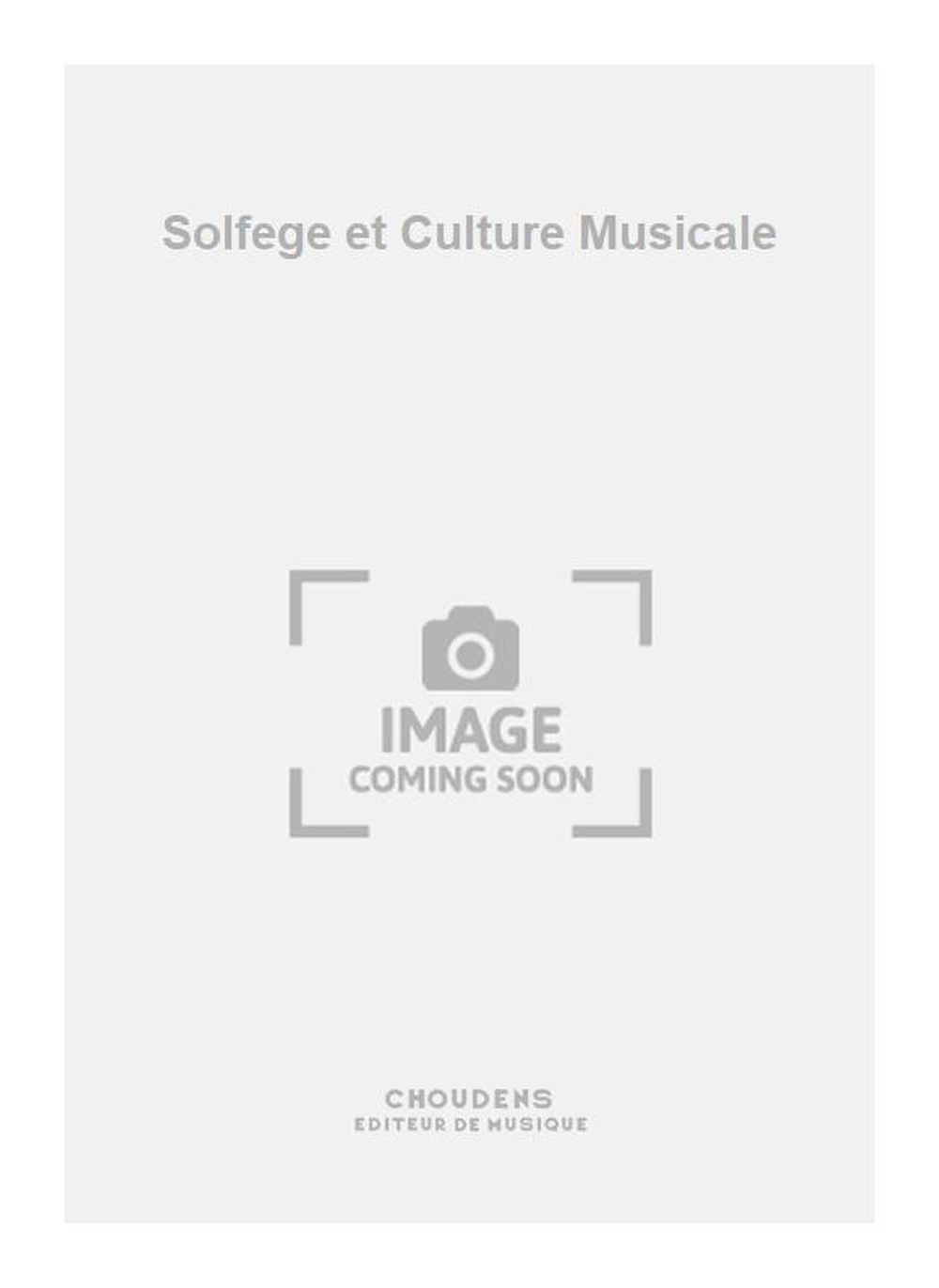 Filleul: Solfege et Culture Musicale