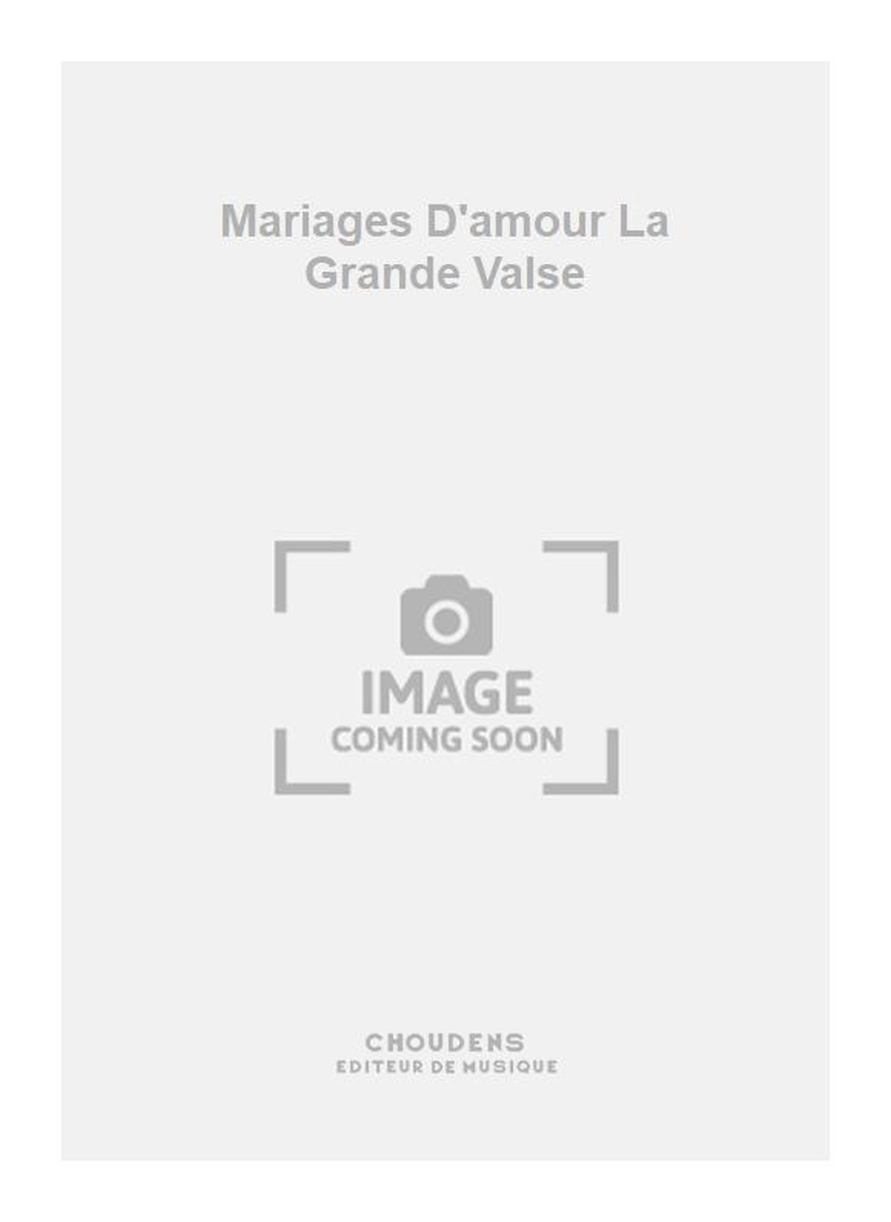 Hajos: Mariages D'amour La Grande Valse