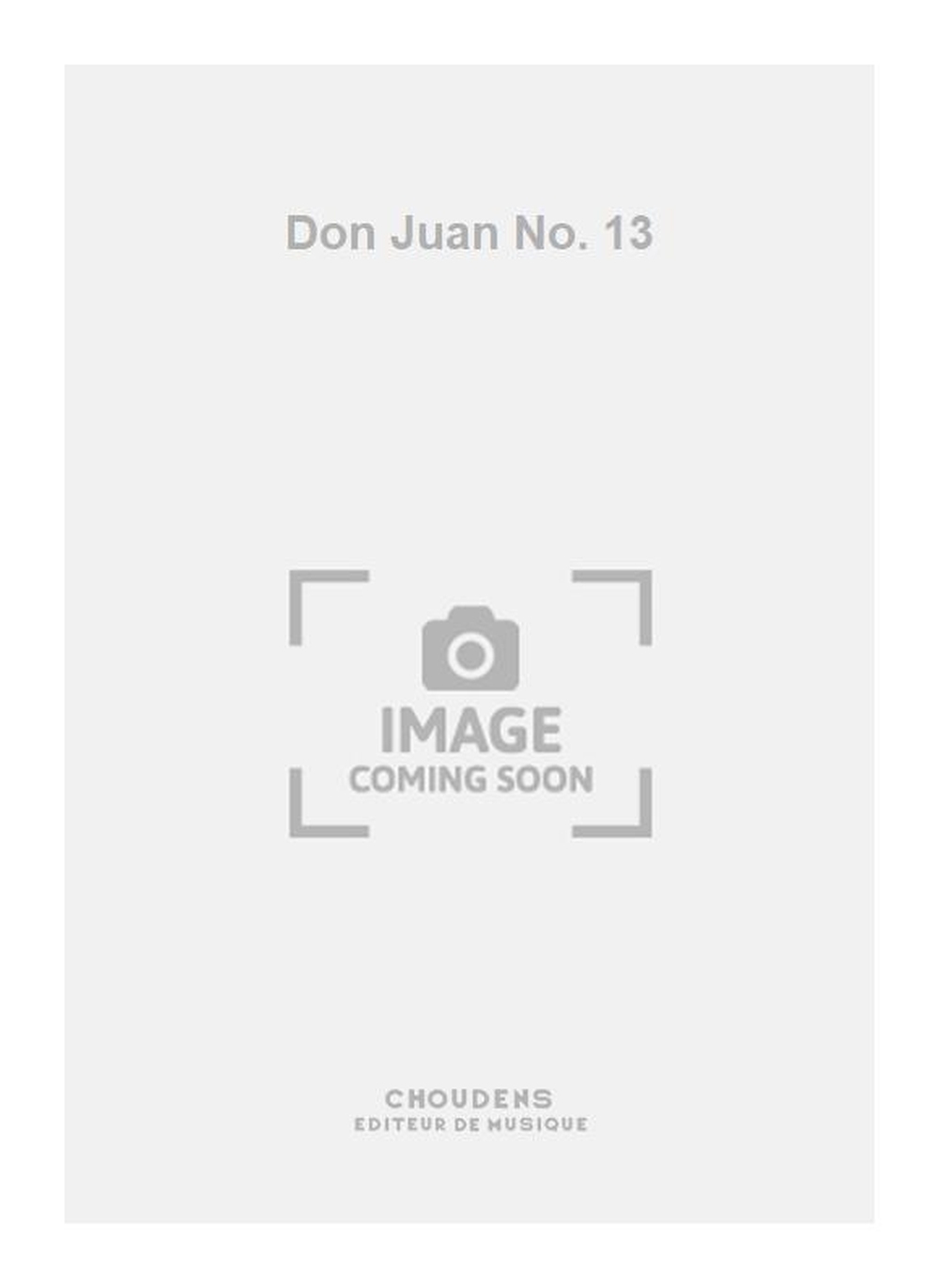 Don Juan No. 13