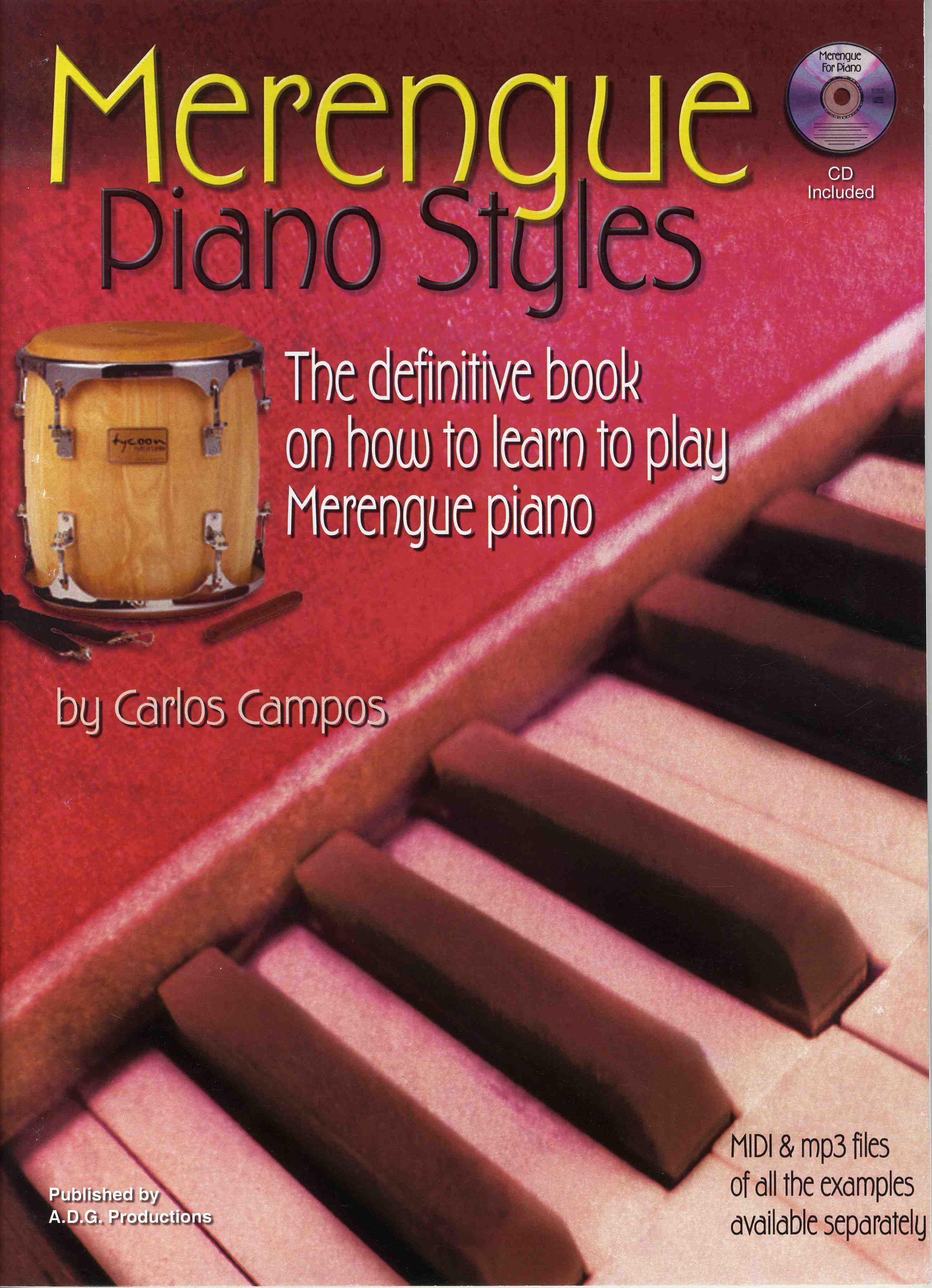 Merengue Piano Styles: Piano: Instrumental Album
