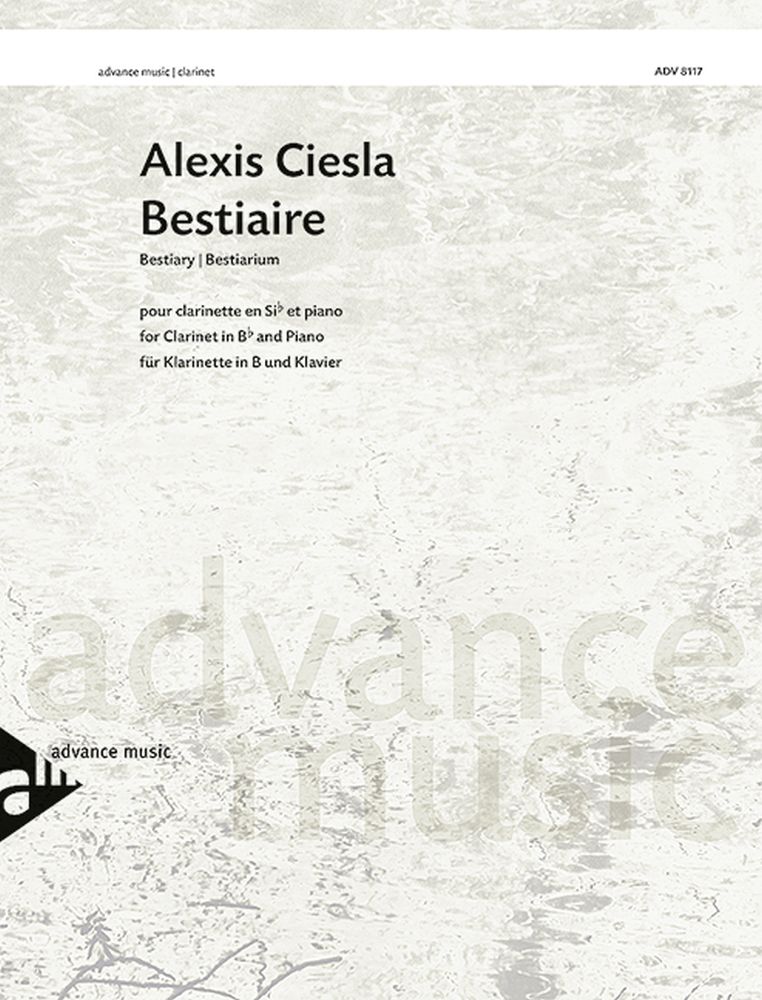 Bestiaire: Clarinet: Score and Parts