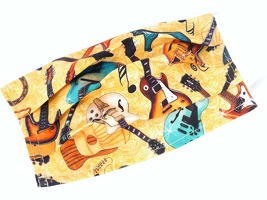 Face Covering Music Design 29 (Cotton) 18 5*9 5 cm: Clothing