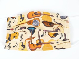 Face Covering Music Design 33 (Cotton) 18 5*9 5 cm: Clothing