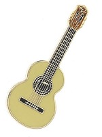 Mini Pin - Classical Guitar - Cedar: Jewellery