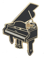 Mini Pin - Grand Piano - Black: Jewellery