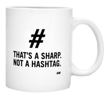 That\'s A Sharp Not A Hashtag Mug: Kitchenware