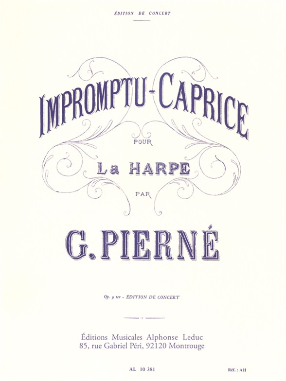 Pierne: Impromptu-Caprice for Harp: Harp: Instrumental Work