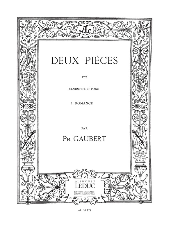 Philippe Gaubert: Romance (from 2 Pieces No.1): Clarinet: Score