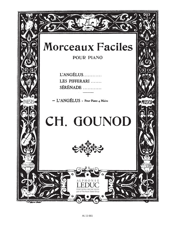 Charles Gounod: L'Angelus  Impromptu: Piano Duet: Score