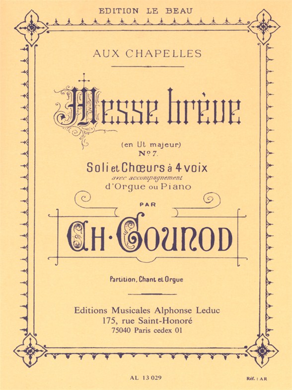 Charles Gounod: Messe Brve No.7: SATB: Vocal Score