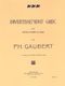 Philippe Gaubert: Divertissement Grec: Flute: Instrumental Work