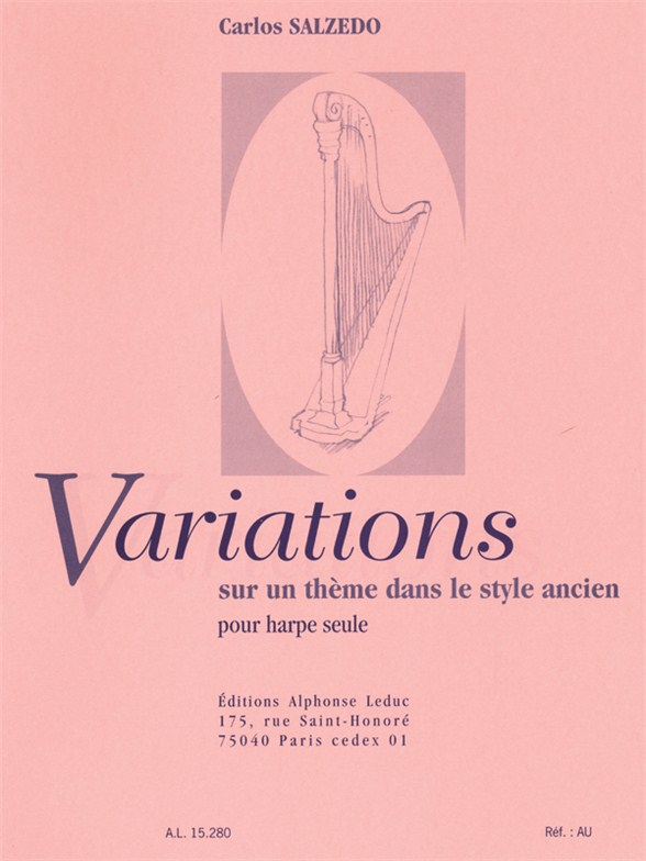 Carlos Salzedo: Variations sur un Thme dans le Style ancien: Harp: Instrumental