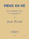 Jean Rivier: Piece En Re: Double Bass: Instrumental Work