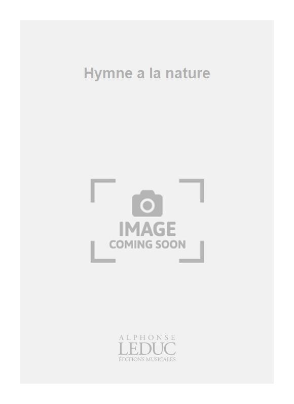 Francois-Joseph Gossec: Hymne a la nature