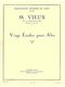 Maurice Vieux: Maurice Vieux: 20 Studies for Viola: Viola: Study