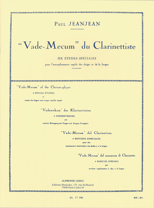 Jean-Jean: Vademecum Du Clarinettiste: Clarinet: Study