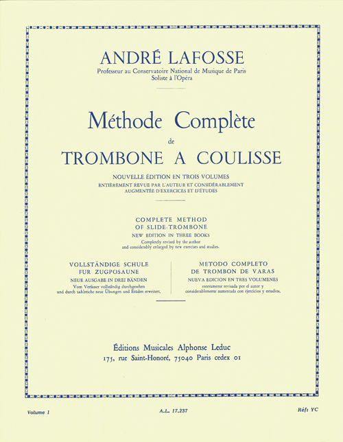 André Lafosse: Méthode Volume 1: Trumpet: Instrumental Tutor