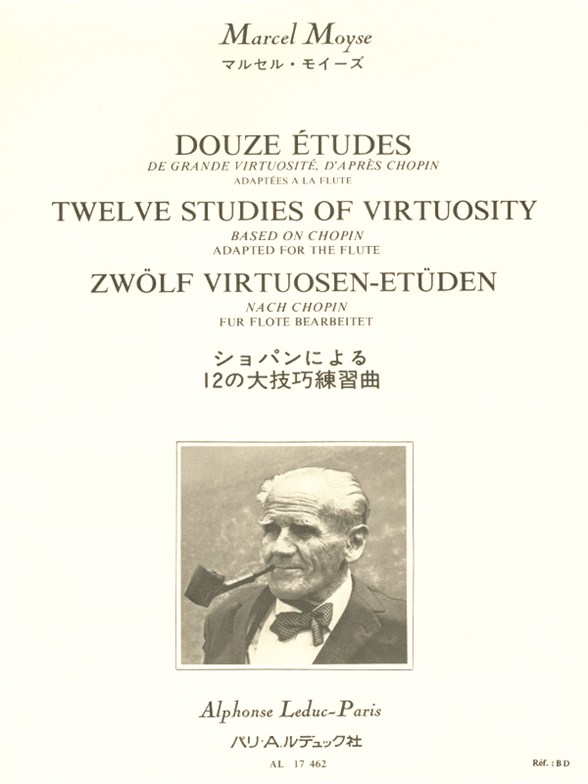 Marcel Moyse: 12 studies of great virtuosity after Chopin: Flute: Study