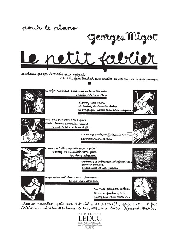 Georges Migot: Le Petit Fablier No.4: Piano: Score