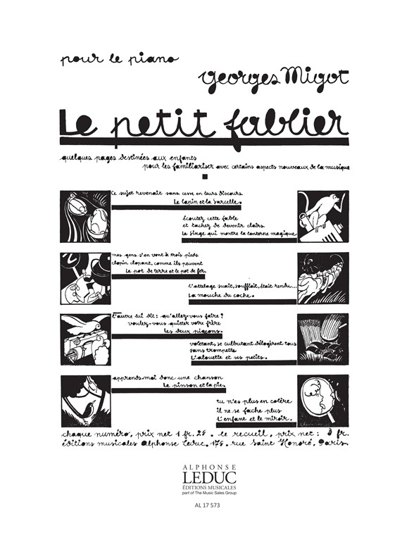Georges Migot: Le Petit Fablier No.5: Piano: Score