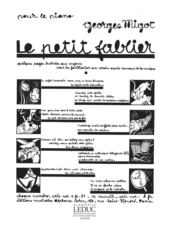 Georges Migot: Le Petit Fablier No.6: Piano: Score
