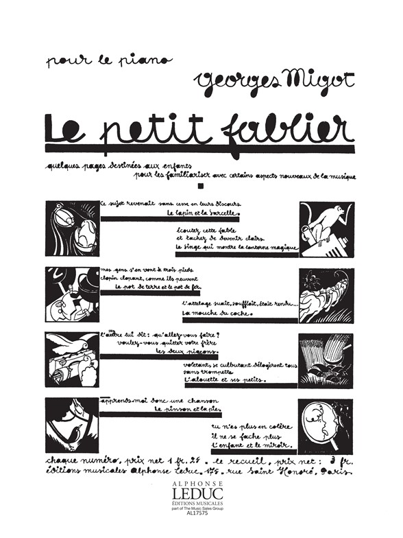Georges Migot: Le Petit Fablier No.7: Piano: Score