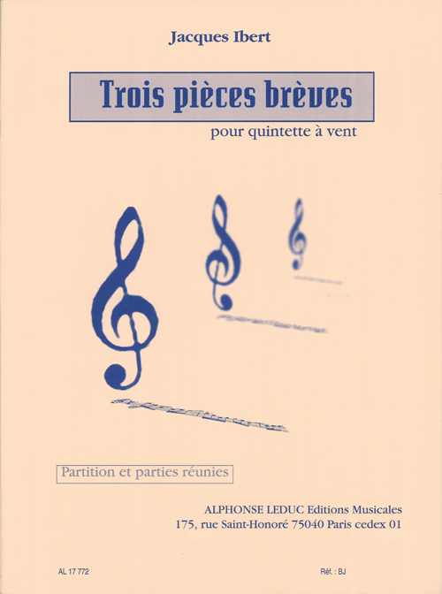 Trois Pièces Brèves: Wind Ensemble: Score and Parts