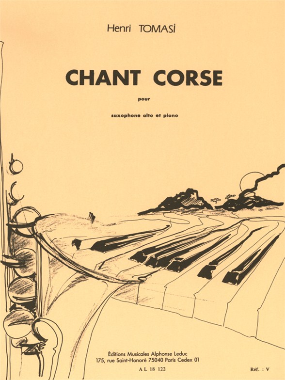 Henri Tomasi: Chant Corse: Alto Saxophone: Instrumental Work