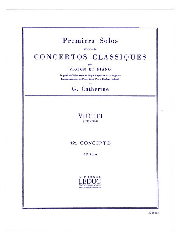 Giovanni Battista Viotti: Premiers Solos Concertos Classiques: Violin: