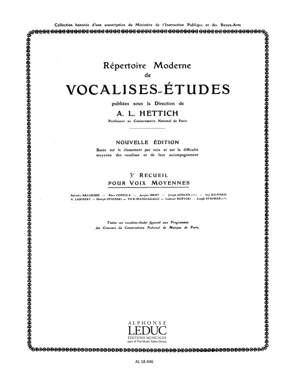 Vocalises Vol.3: Voice: Score