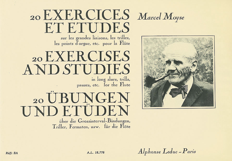 Marcel Moyse: 20 Exercises et Etudes sur les grandes liaisons : Flute: Study