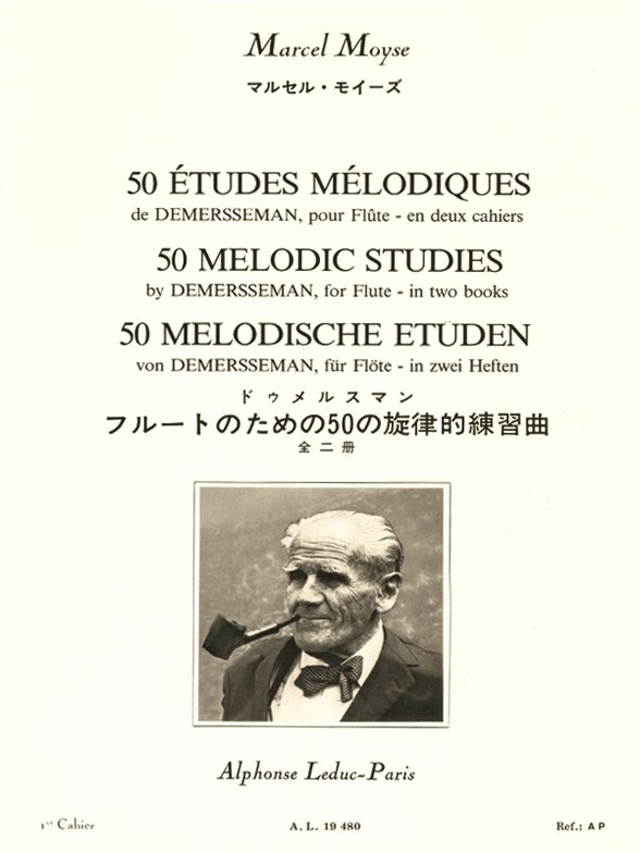 Marcel Moyse: 50 Etudes Melodiques de Demersseman op. 4  Vol. 1: Flute: Study