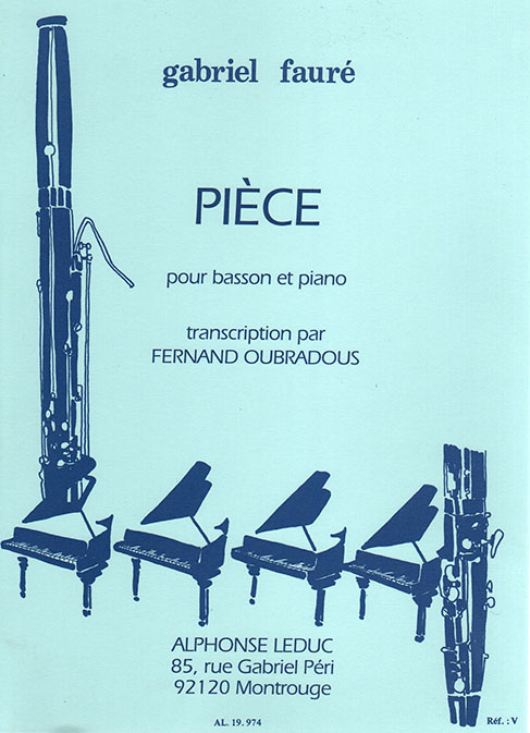 Gabriel Fauré: Pièce: Bassoon: Instrumental Work