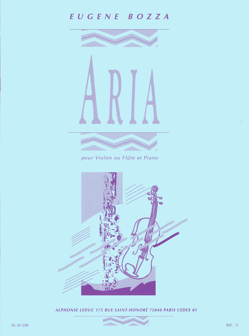 Bozza: Aria: Flute & Violin: Instrumental Work